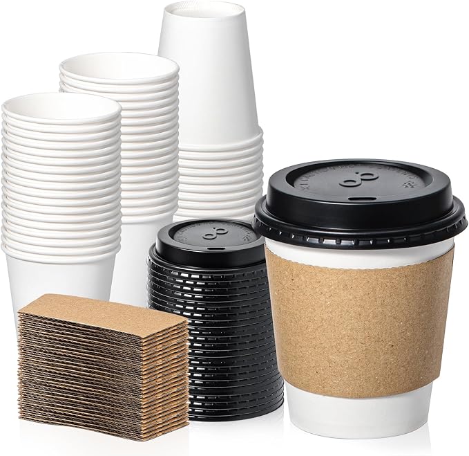 Fit Meal Prep 500 Pack 10 oz Disposable Coffee Cups by FMPBRANDS
