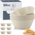 Wheat Straw Bowl Sets, Microwave and Dishwasher Safe Bowls, Super Big Bowl Sets by WROVA