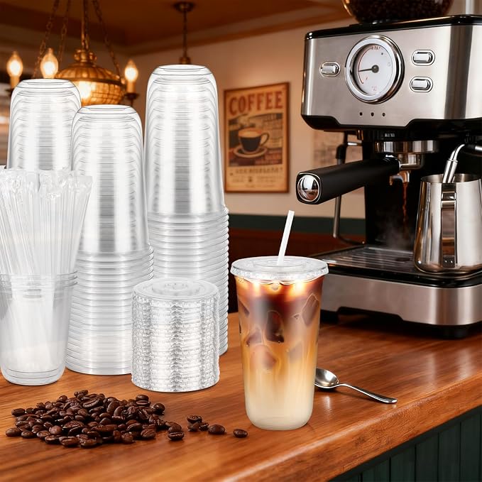 25 Pack 20 oz Round Bottom Plastic Cups - Image 2
