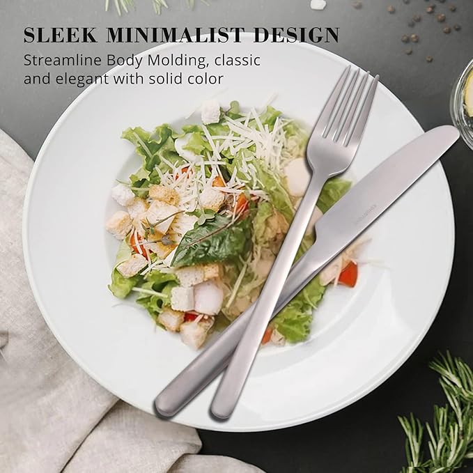 30 Pieces Silverware Set, Flatware Cutlery Set - Image 4