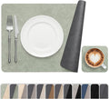 Vinyl Placemats Set of 6, Dual Sided Place Mats by Banchif