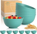 Wheat Straw Bowls Set of 6, 26 OZ Unbreakable Cereal Bowls by Perlapoc