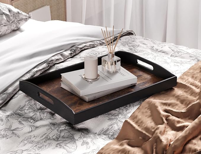 Wooden Set of 2 Serving Trays - Image 6