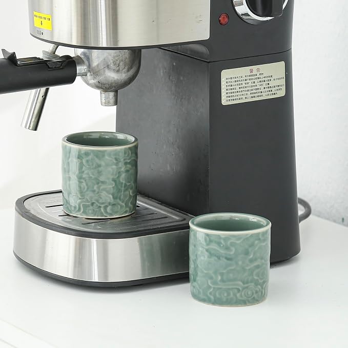 Ceramic Espresso Cups Set of 2 or 4-3oz Demitasse Cups - Image 6
