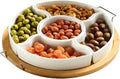11 Inch Ceramic Divided Serving Dishes by Yarlung