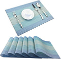 PIGCHCY Placemat, Washable Woven Non-Slip Insulation Durable Placemat Vinyl by PIGCHCY