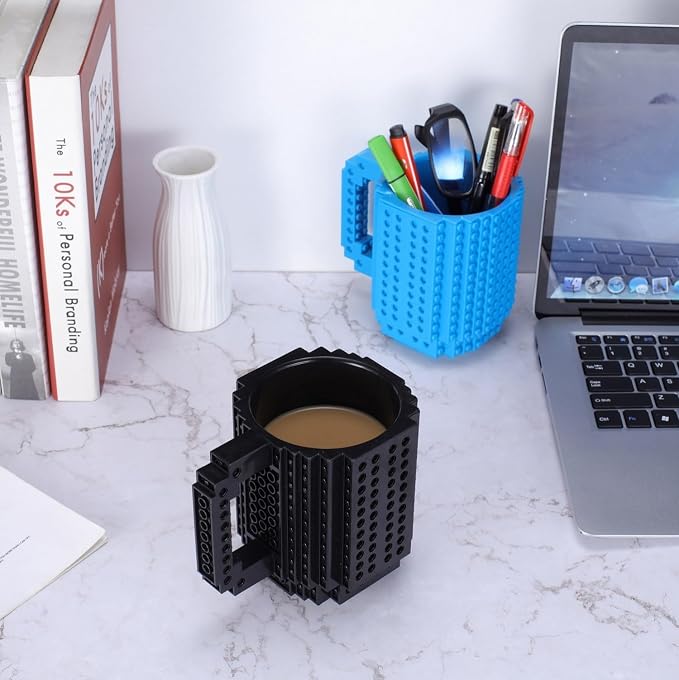 DEEXITO Build on Brick Coffee Mugs, Creative DIY Kids Party Cups - Image 6