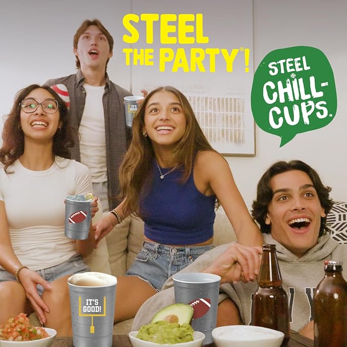 Steel Chill Cups 16 oz. Reusable Party Cups, 100% recyclable - Image 6