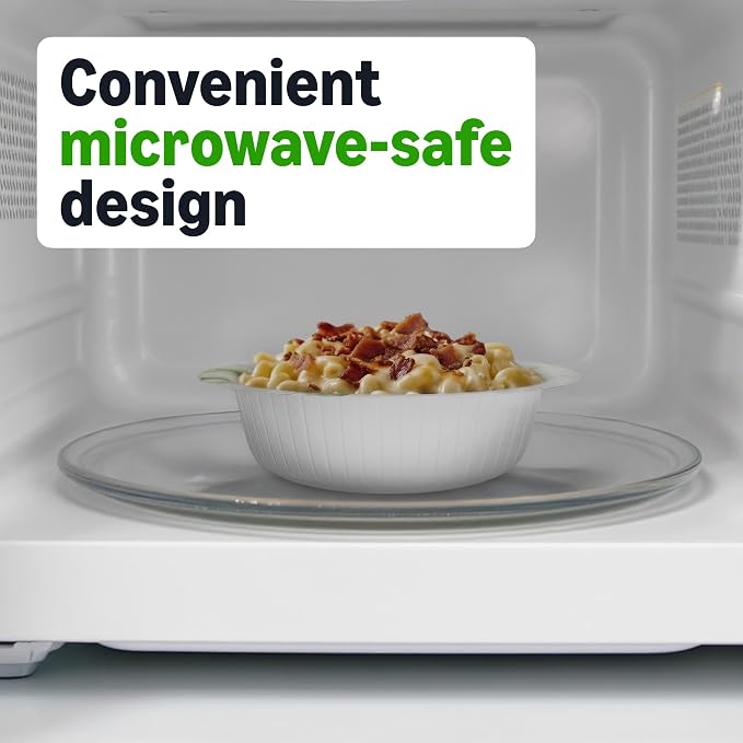 Amazon Basics Everyday Disposable Paper Bowls, 10 oz, Microwave Safe, Soak Proof - Image 4