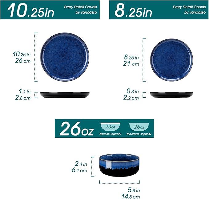 vancasso Starry 18 Pieces Dinnerware Sets - Image 2