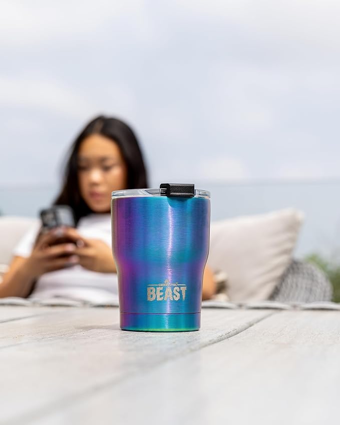 Beast 10 oz Tumbler Stainless Steel Vacuum Insulated Coffee Ice Cup Double Wall - Image 3