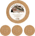 BAVIFY 13" Round Woven Placemats Set of 4, Plate Chargers by BavifyBaking
