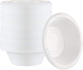 200 Count Disposable 5 ounce White Plastic Dessert Bowls by PLASTICPRO