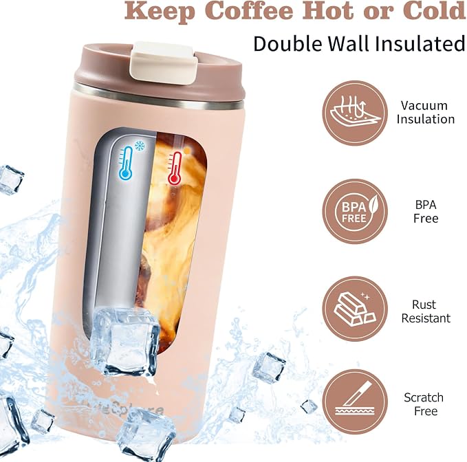 12oz Insulated Stainless Steel Coffee Tumbler - Image 3