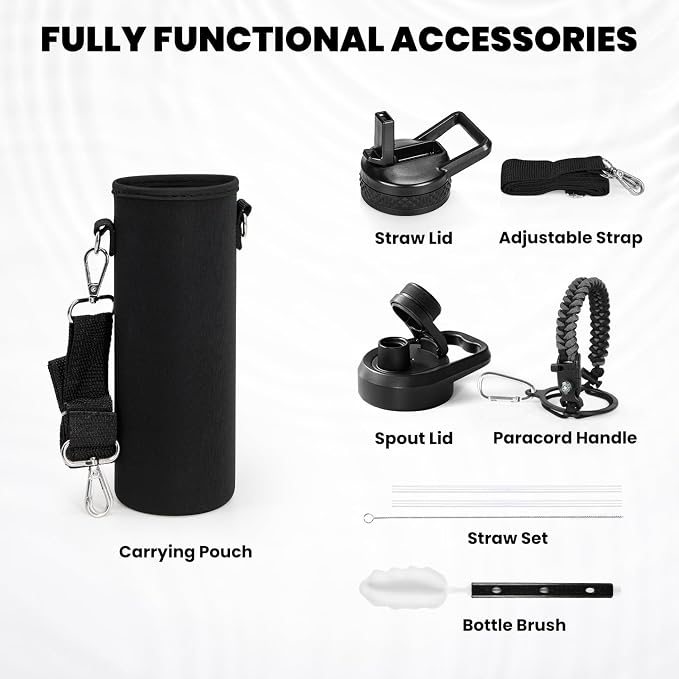 RAYMYLO Insulated Water Bottle 24 oz, Triple Wall Vacuum Stainless Steel | - Image 5