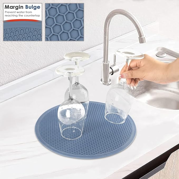 Extra Large Silicone Microwave Mat & Food Cover- Mat as Bowl Holder, Cover - Image 6