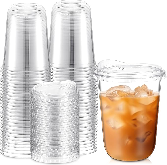 Baderke Clear Plastic Cups by Baderke