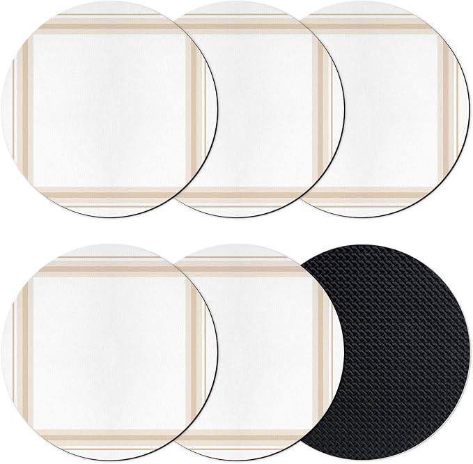 Modern Minimalist Art Coasters Set of 6, Absorbent Coasters by Unknown