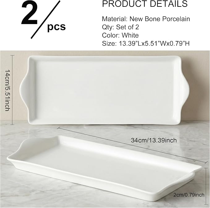 Large Ceramic Tray, 13.5" x 5.6" - Image 2