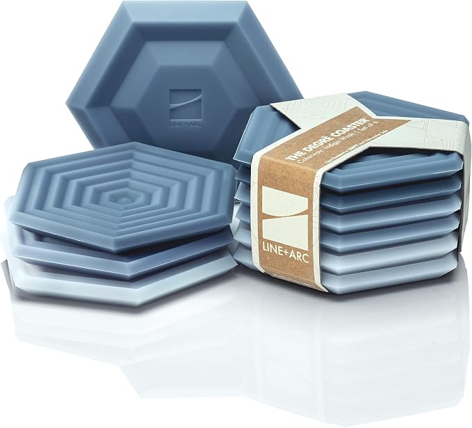 LINE+ARC Silicone Coasters feat. in NYT WireCutter | Waterproof, anti-stain by LINEARC