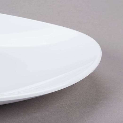 G.E.T. OP-1518-W Heavy-Duty Shatterproof Plastic Oval Melamine Serving Platter - Image 7