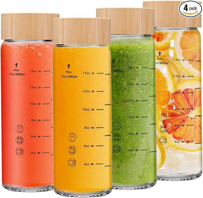 16oz Juice Bottles by Olivego