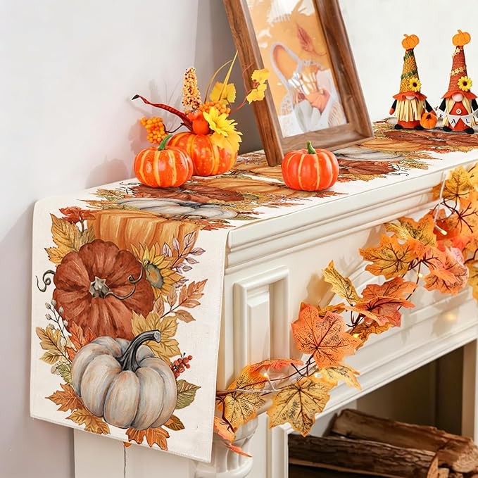 RABUSOFA Fall Table Runner 13x72 Inch Fall Decorations - Image 5