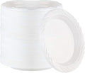 200 Count Disposable 6 Inch White Plastic Dessert Plates by PLASTICPRO