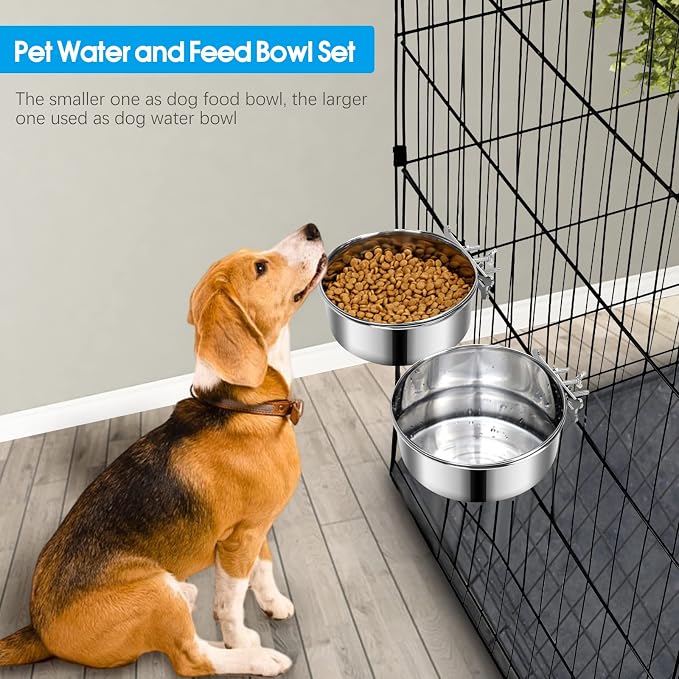 2 Pcs Large Dog Food Water Bowl - Image 3