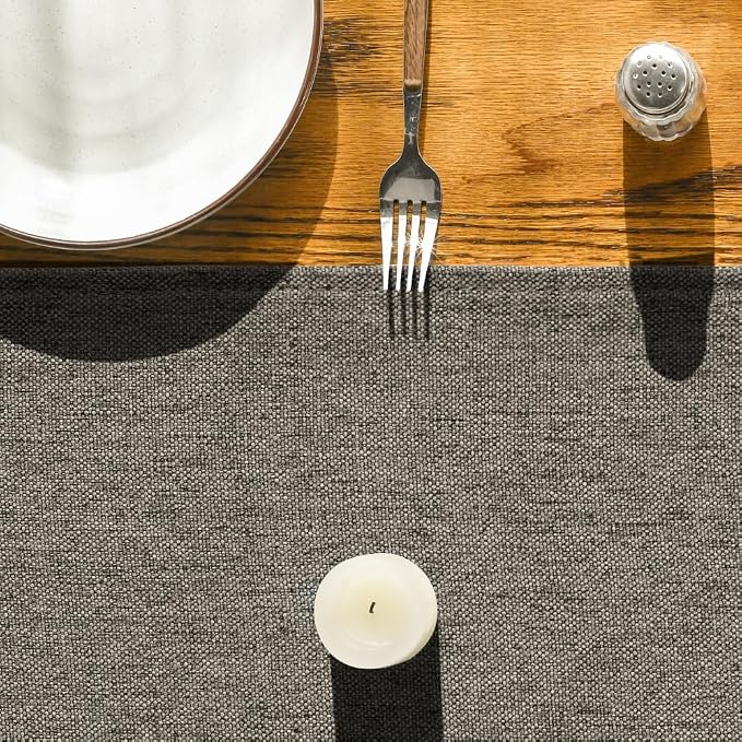Artoid Mode Coffee Brown Table Runner, Seasonal Fall Washable Kitchen Dining - Image 5