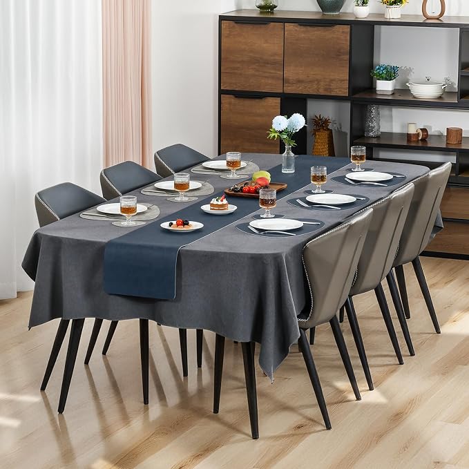 Faux Leather Placemats Set of 6, Dual Sided - Image 3