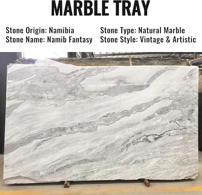 African Natural Marble Decorative Tray, Catchall Tray - Image 5