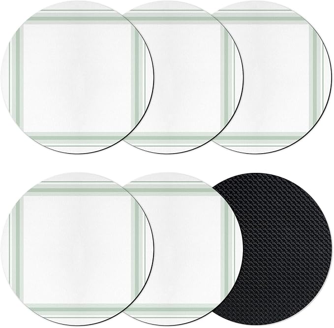 Simple Lines Coasters Set of 6 Absorbent Coasters by Unknown