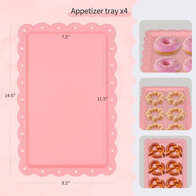 Pack of 11 NWK Cake Stand Set of Cupcake Stand, Tray & Table Cloth | Includes 3 - Image 5