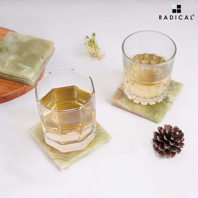 Radicaln Square Marble Coasters Set of 6 - Image 4