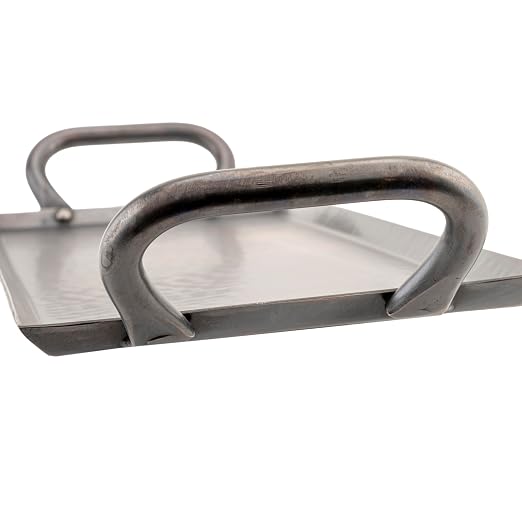 G.E.T. SSTPD-1906-ANT Heavy-Duty Rectangular Metal Serving/Ottoman Tray - Image 4