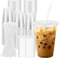 Lamosi 100 Pack 16 oz Clear Plastic Cups by BuyNow