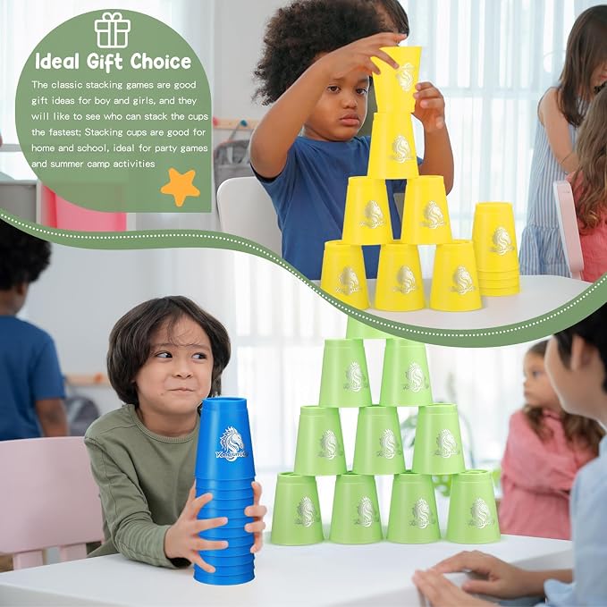 Libima 144 Pcs Sports Stacking Cups Set Stack Cup Party Game Speed Training Game - Image 6