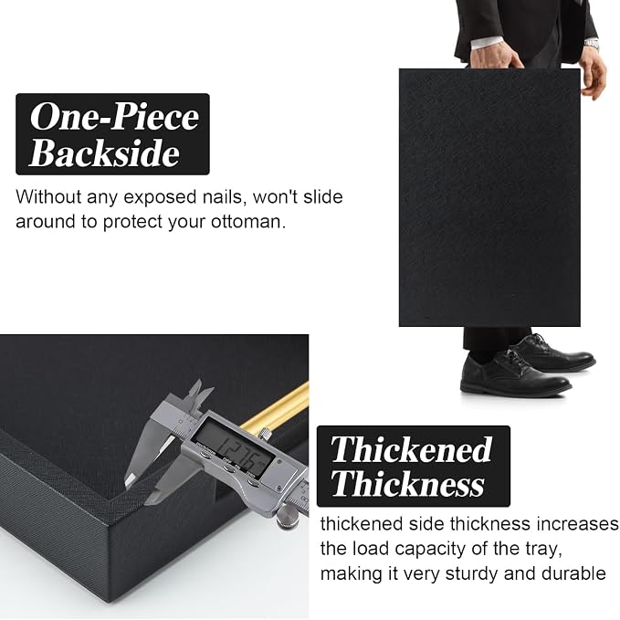 Black Rectangle Serving Tray - Image 4