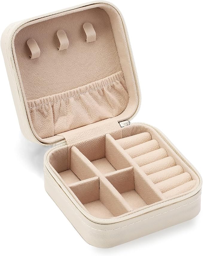 ZPROW Travel Jewelry Case, Mini Portable Jewelry Travel Boxes, Small Jewelry by ZPROW