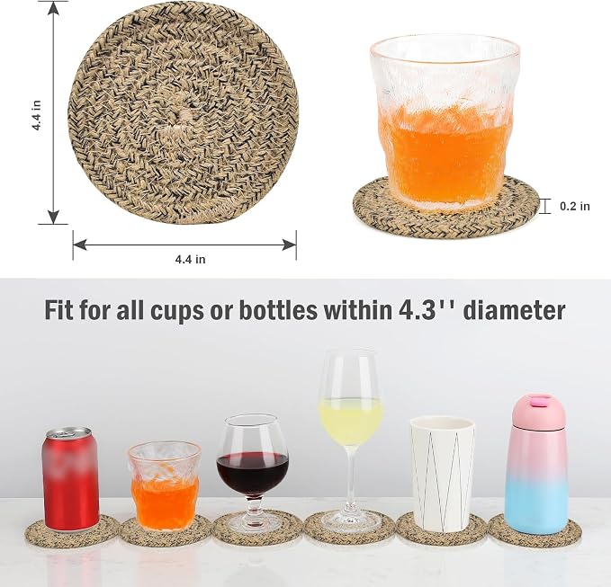ABenkle 8 Pcs Drink Coasters - Image 2