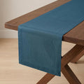 Solino Home 100% Pure Linen Table Runner Blue, Fete 14 x 156 Inch Long | Table by SolinoHome
