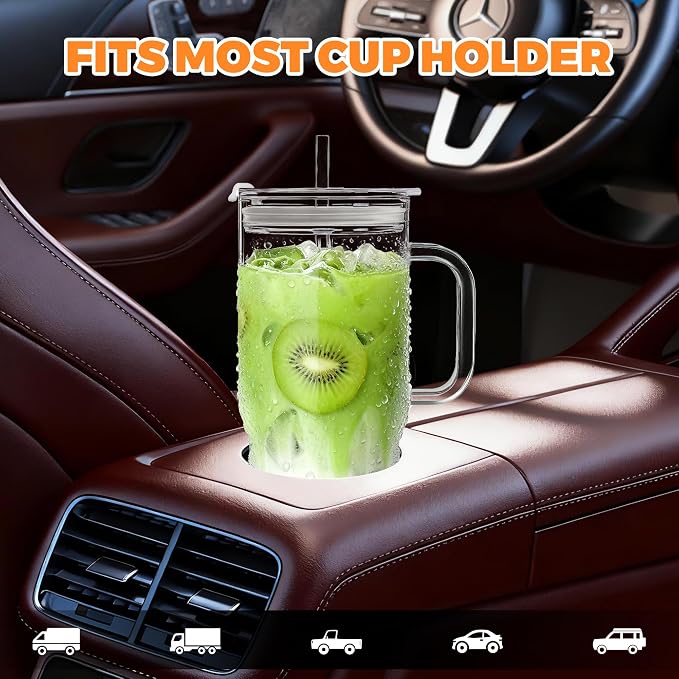 Birity 2Pack 40OZ Glass Tumbler - Image 7