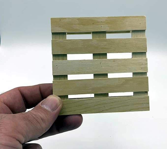 Creative Hobbies 6-Pack Mini Wood Pallet Coasters - Image 5