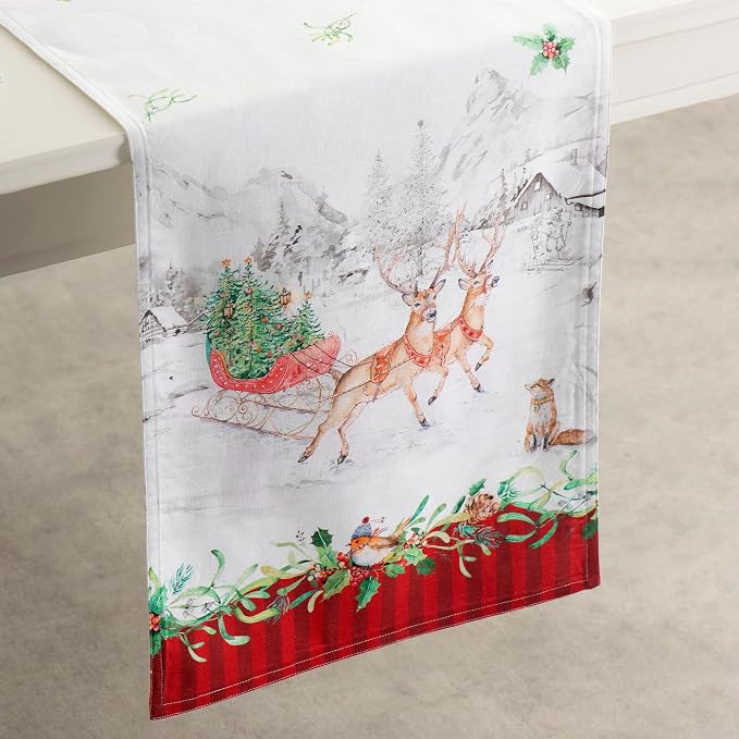 Maison d' Hermine Table Runner 100% Cotton 14.50" x 72" | Table Runners 72 - Image 9