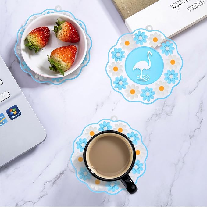 Conisy Flower Coasters for Drinks - Image 2