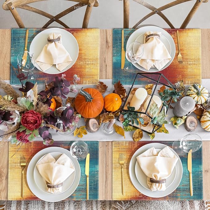 Emvency Farmhouse Placemats Set of 4, 12x18 Inch - Image 7