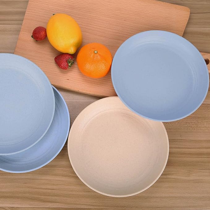 7.8 Inches Unbreakable Wheat Straw Plates - Image 3