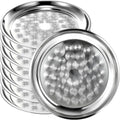 8 Pack Stainless Steel Round Serving Tray by Unknown