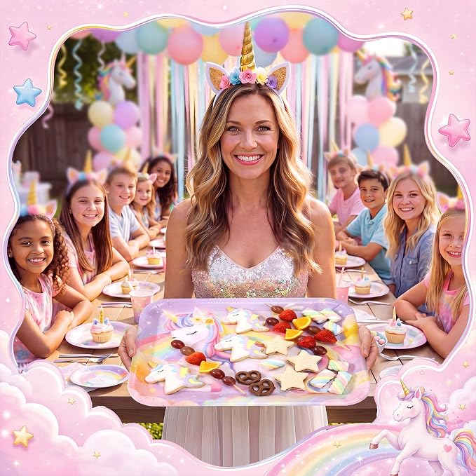 4 Pieces Unicorn Serving Trays - Image 7